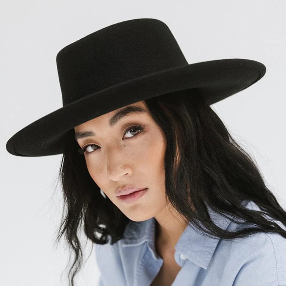 GIGI PIP Ginger Gambler Hat - Black